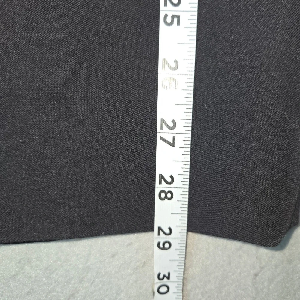 Worthington Black Pencil Skirt Lace Up Side Slit Midi‎ Size 8 Business Casual